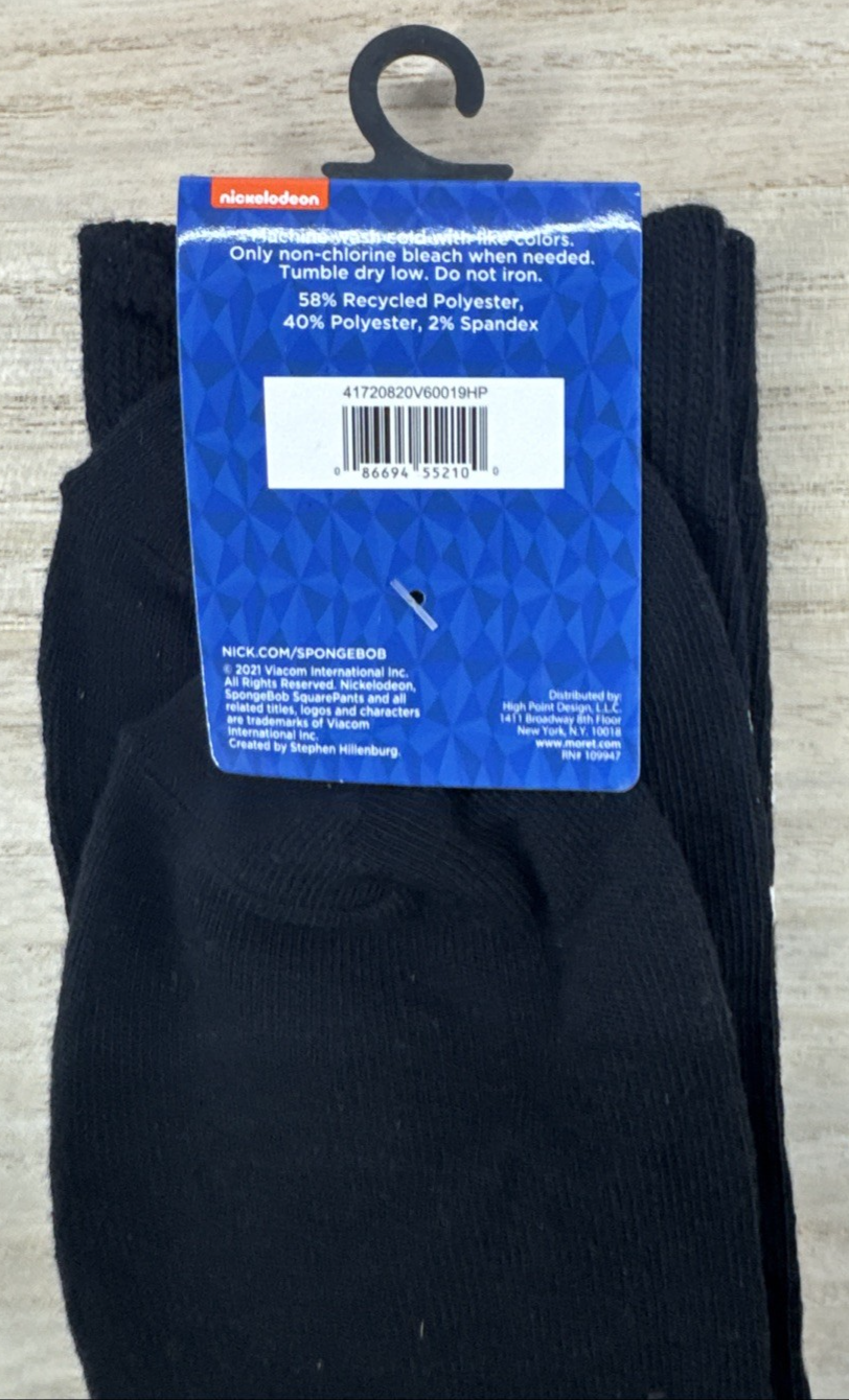 Nickelodeon SpongeBob SquarePants Socks - Shoe Size 6.5-12