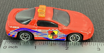 1993 Matchbox Red Chevy Camaro Z-28 Police Car with Shield