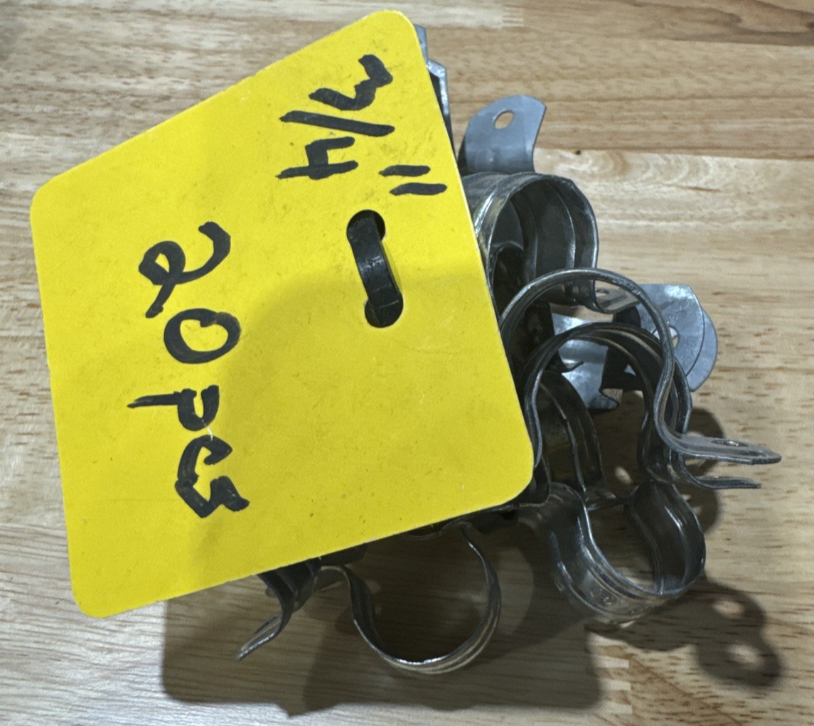 3/4" EMT Two Hole Straps - Lot Of 20 Straps
