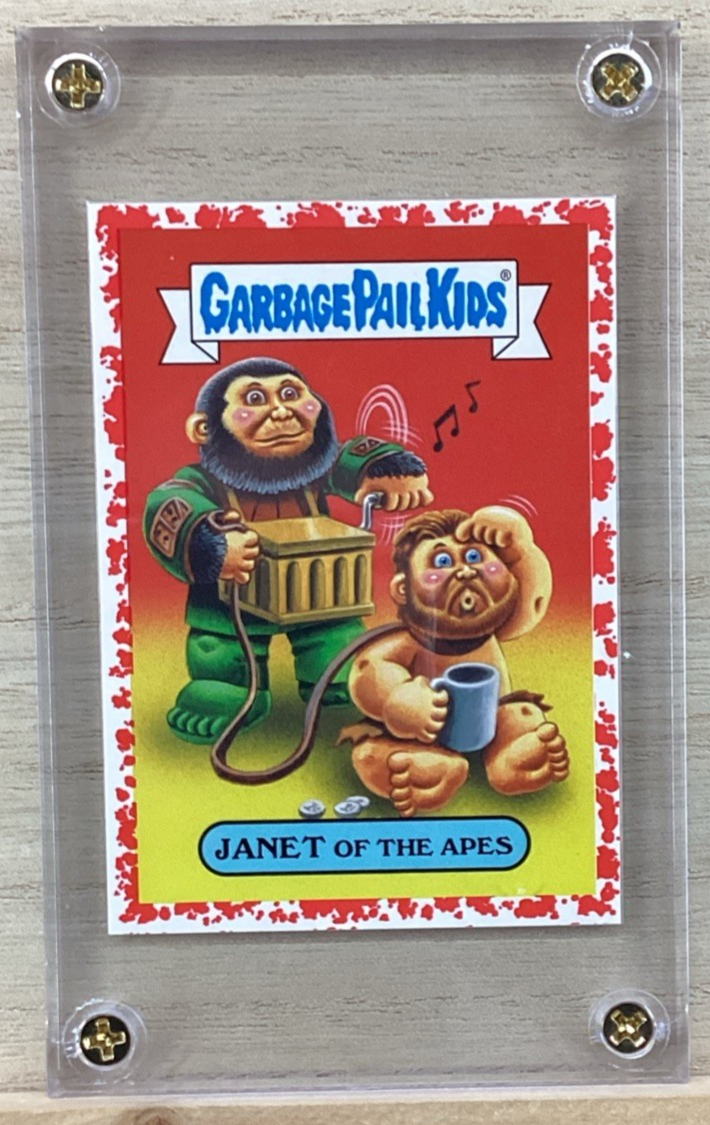 2018 Topps Garbage Pail Kids - Janet of the Apes - Red 51/75