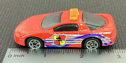 1993 Matchbox Red Chevy Camaro Z-28 Police Car with Shield