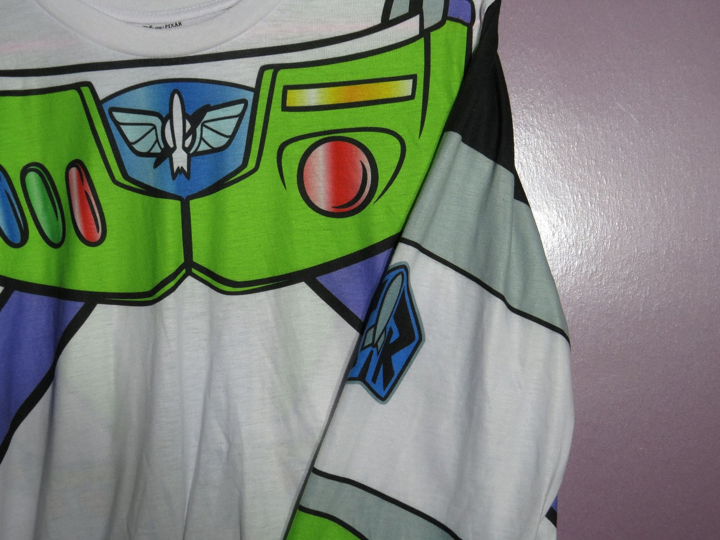 Disney Toy Story Buzz Lightyear Shirt - Men's L Long Sleeve Graphic Costume Top
