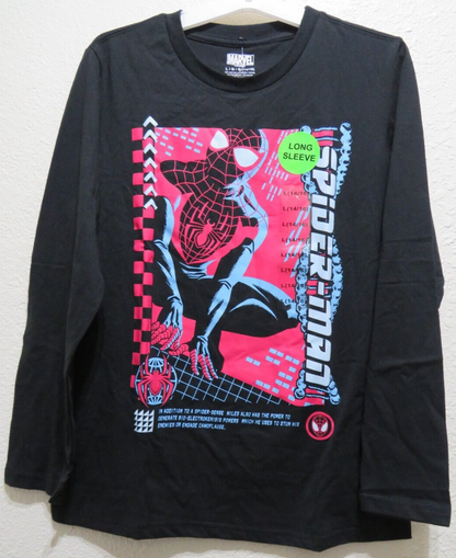 Marvel Spiderman Long Sleeve Shirt - Size Large 14/16