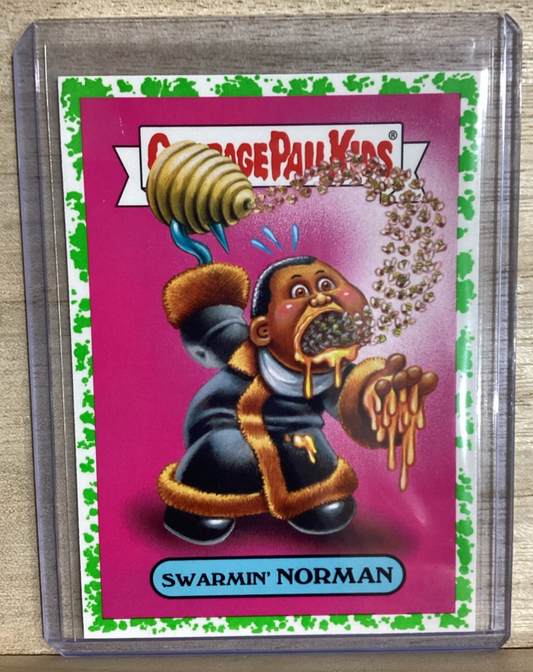 2018 Topps Garbage Pail Kids - Swarmin Norman - Green