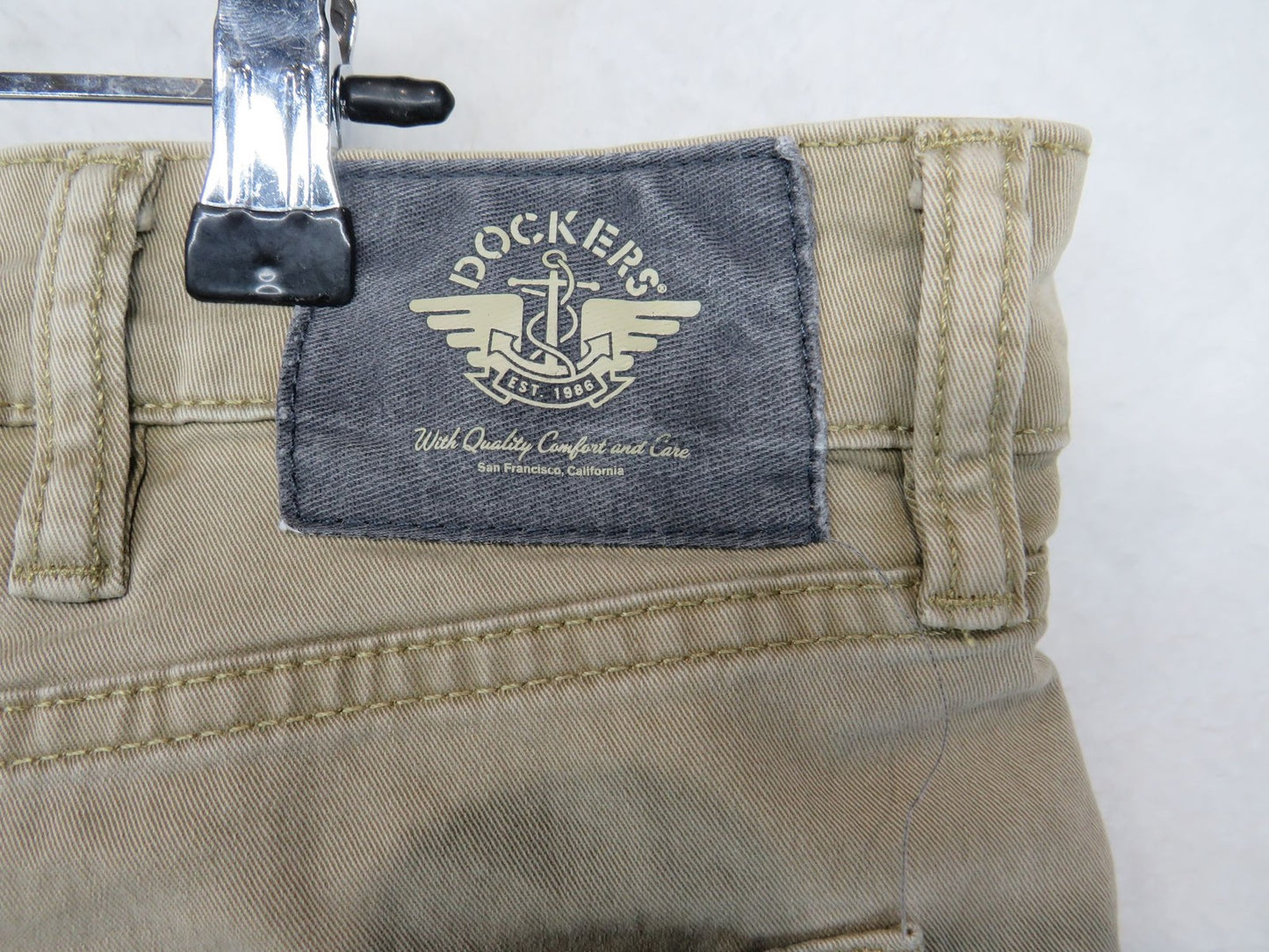 Dockers Pants Mens 38x30 Straight Khaki JeanCut Chino Casual Flat Front