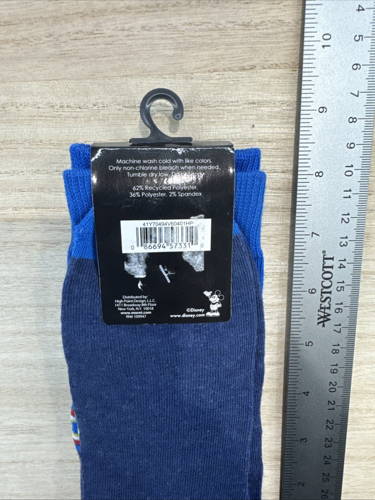 Disney Mickey Mouse Socks - Size 6.5-125