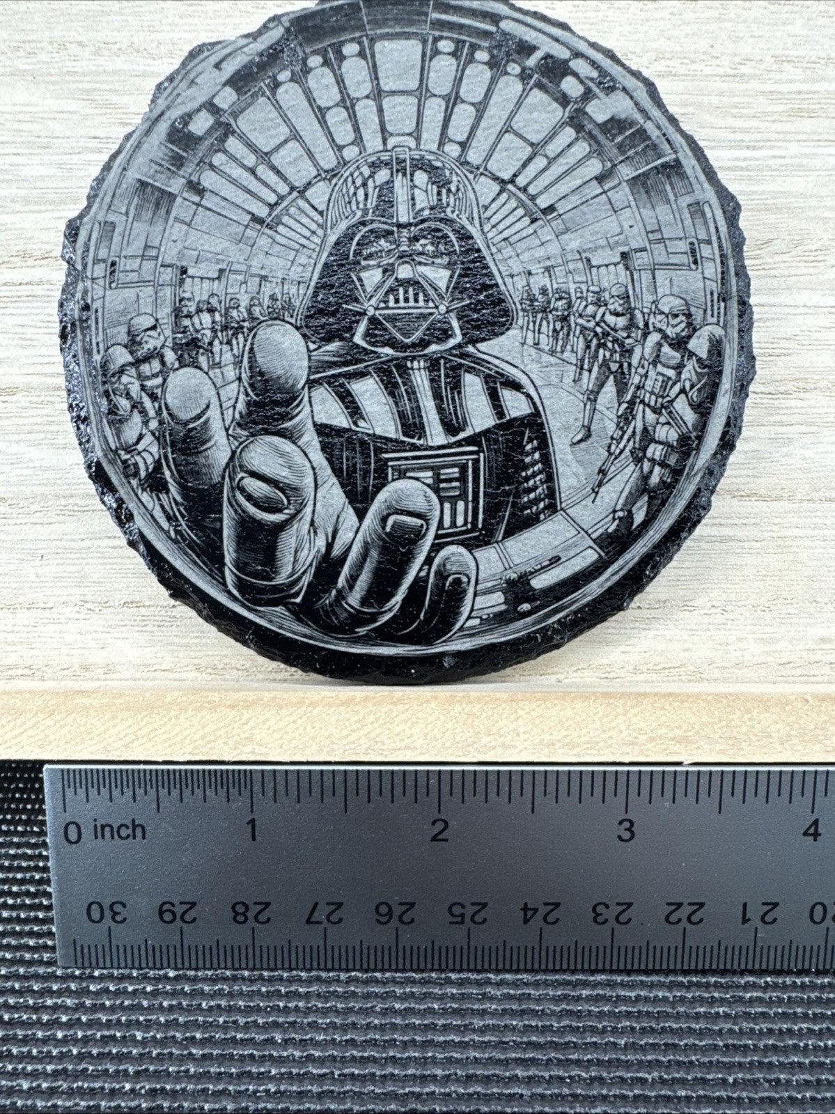 Laser Engraved Slate Coaster - DV2