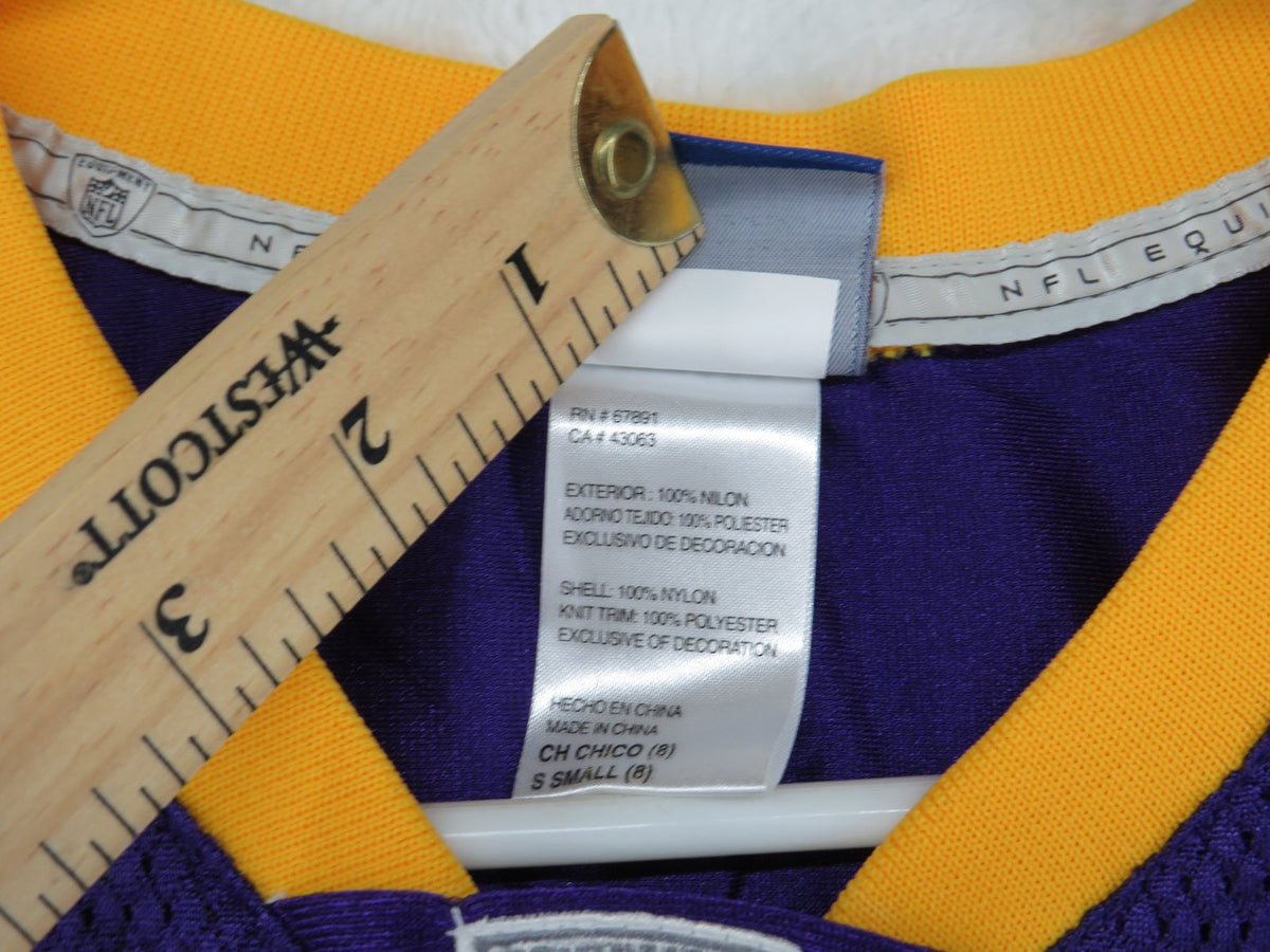 Minnesota Vikings Reebok NFL Jersey - Youth Small 8 - Brett Favre #46