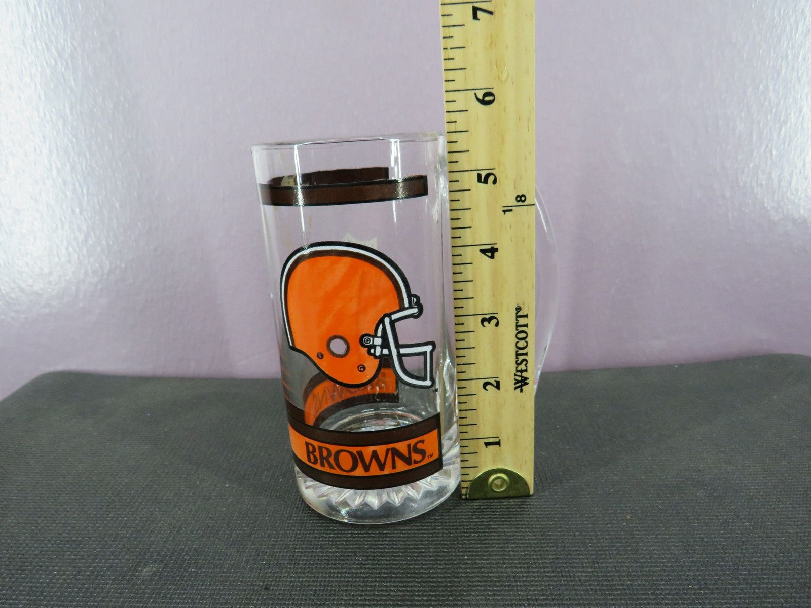 Vintage Cleveland Browns Beer Mug Stein Tall Glass 1980s NFL