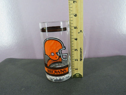 Vintage Cleveland Browns Beer Mug Stein Tall Glass 1980s NFL