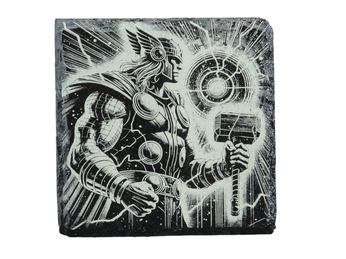 Laser Engraved Slate Coaster - MV1