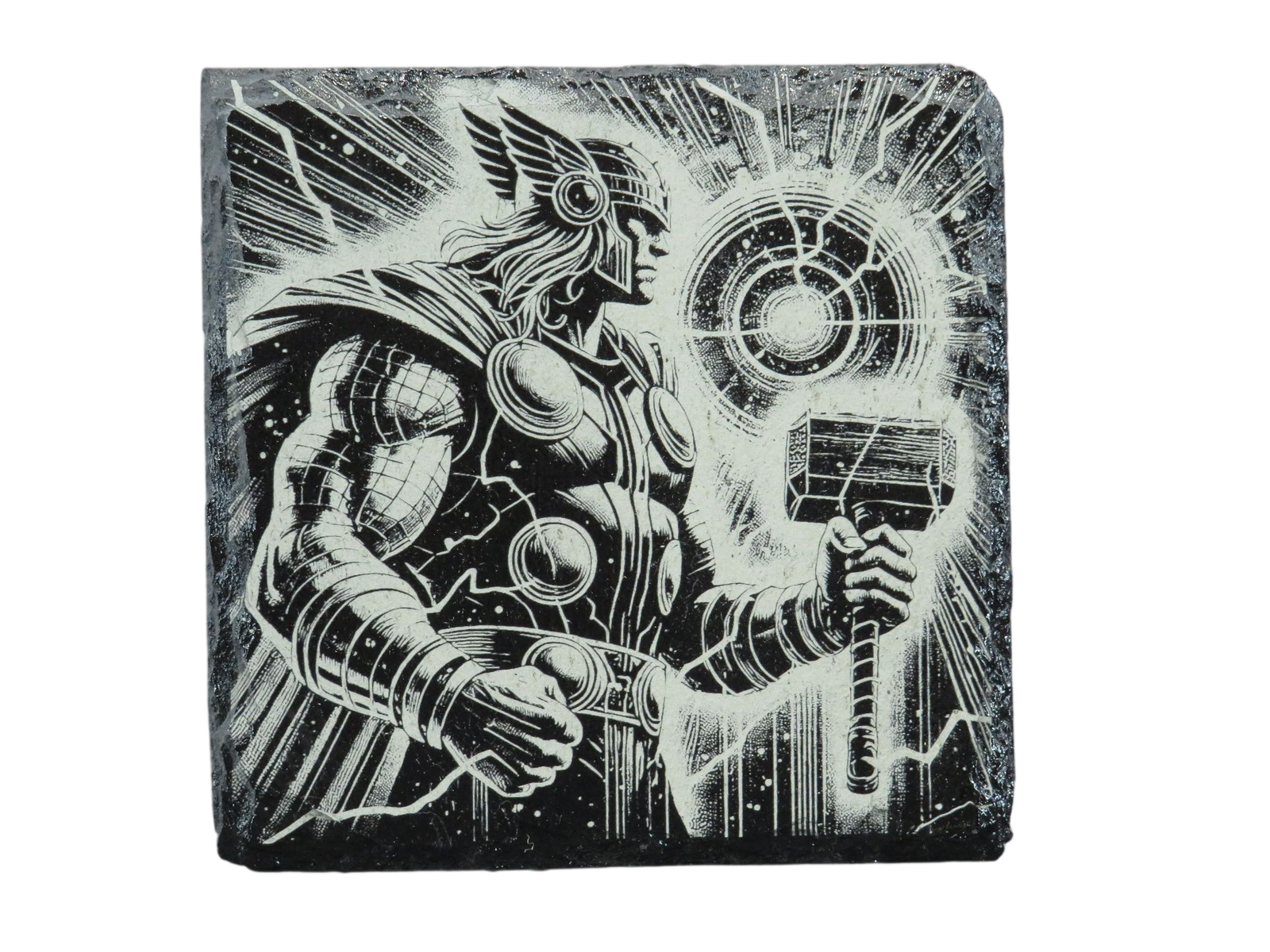 Laser Engraved Slate Coaster - MV1