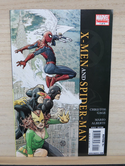 X-Men and Spiderman #1-4 - Marvel Comics - 2009 - Complete Set