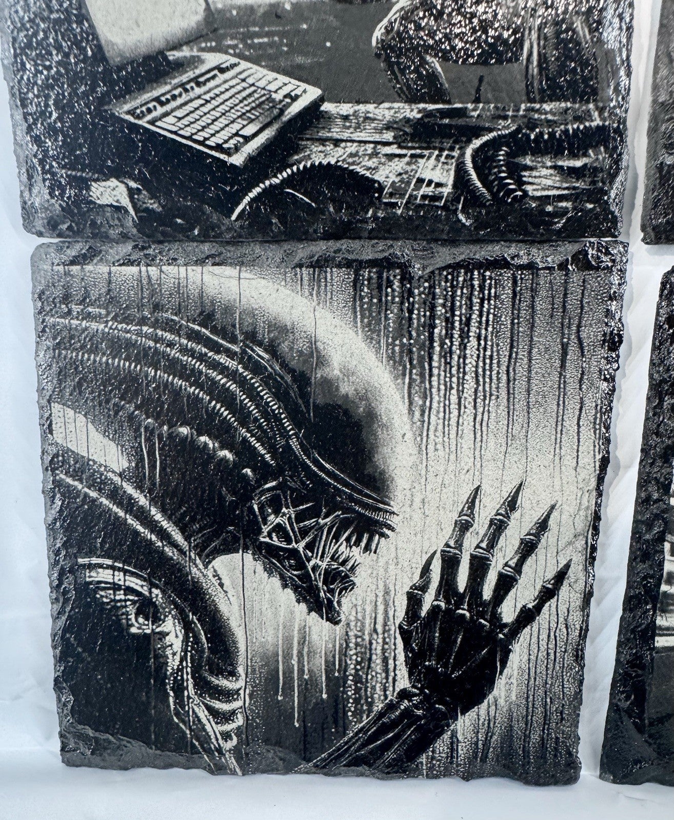 Slate Coaster Set Of 4 - Alien