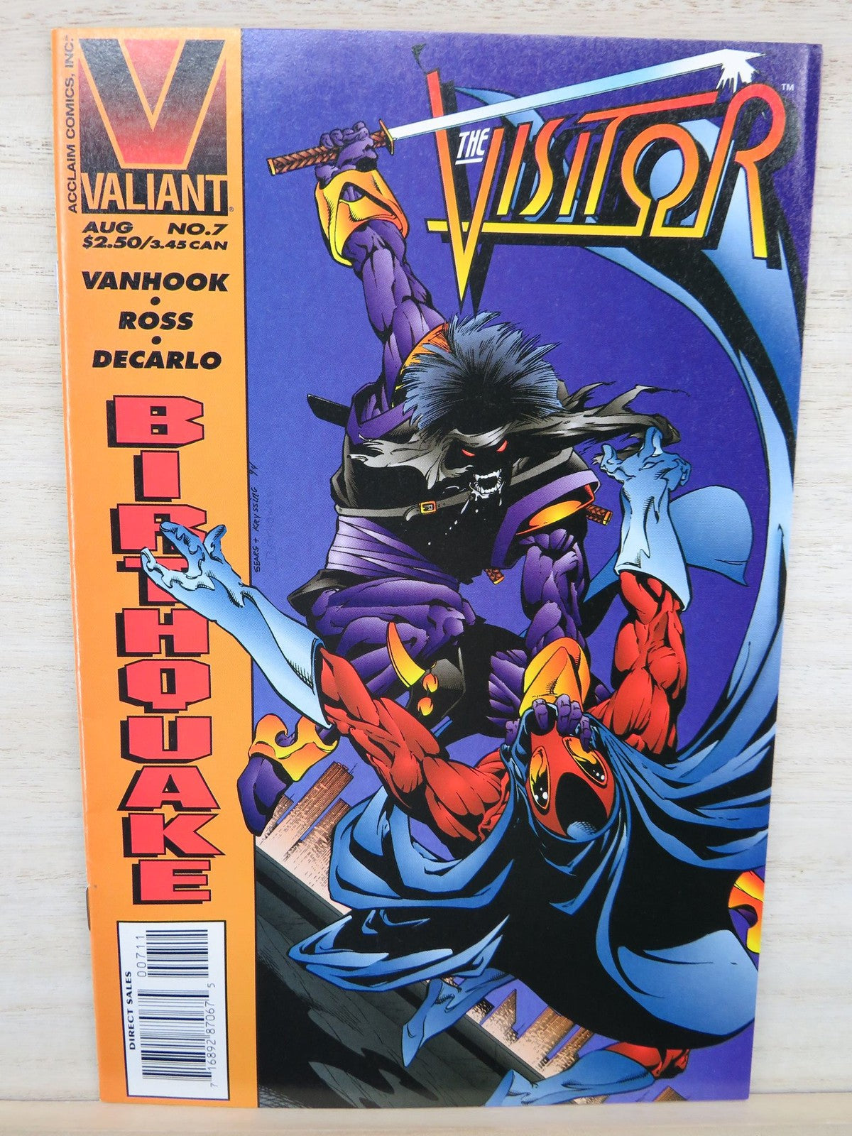 The Visitor #7 Birthquake Aug 1995 - Valiant Comic