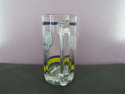 Vintage Minnesota Vikings Beer Mug Stein Tall Glass 1980s NFL