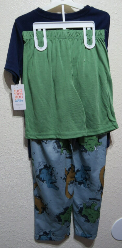 Just One You by Carter's 3pc Dinosaur Pajama Set - Size 7