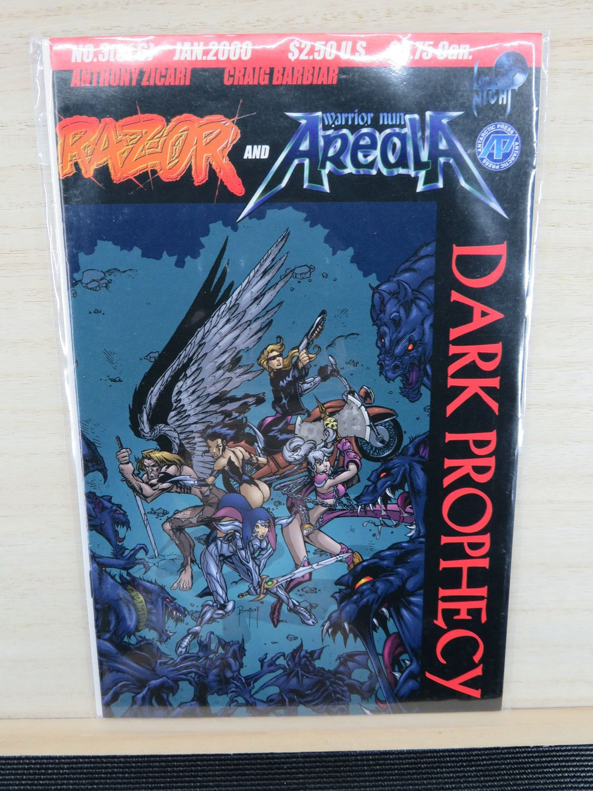 Razor and Warrior Nun Areala #3 of 6 Jan 2000 Dark Prophecy - London Night Comic
