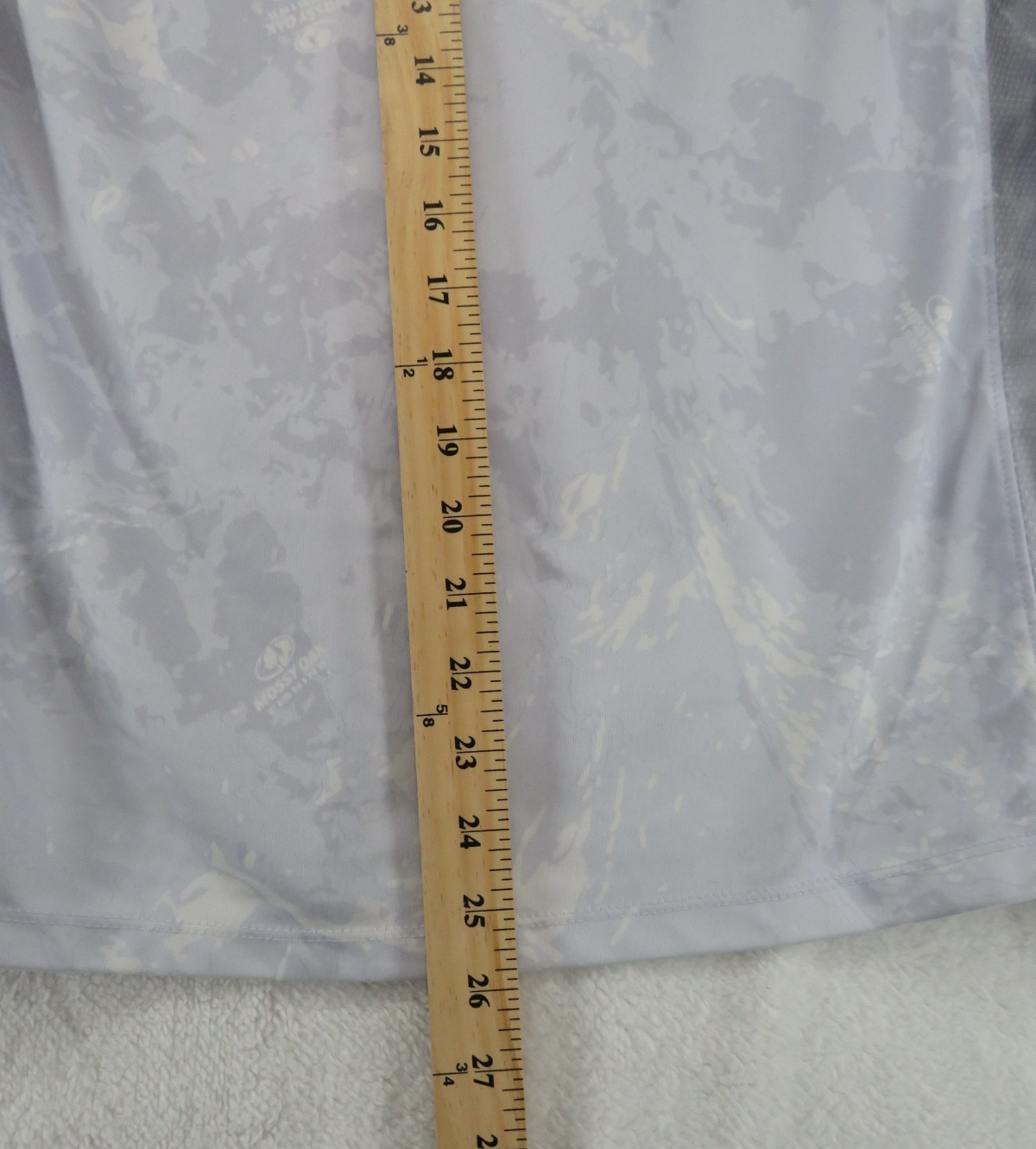 Hulk Performance Fishing Gray/white Shirt - Size Small