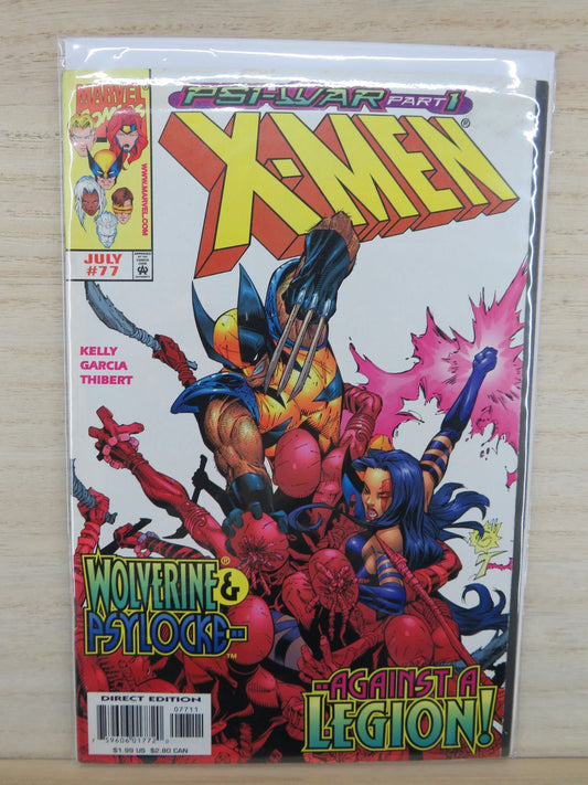 X-Men #77 July PSI-War Part 1 - Marvel Comic - 1998