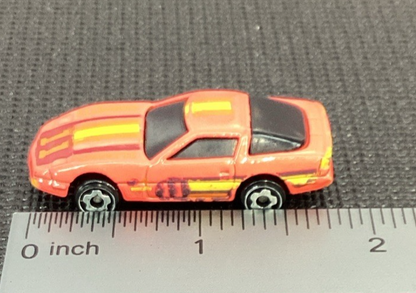 Hot Wheels Corvette  1982 Orange w/ Yellow/Brown Stripe