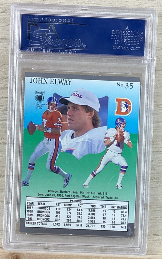 1991 Fleer Ultra - John Elway #35 - PSA 10