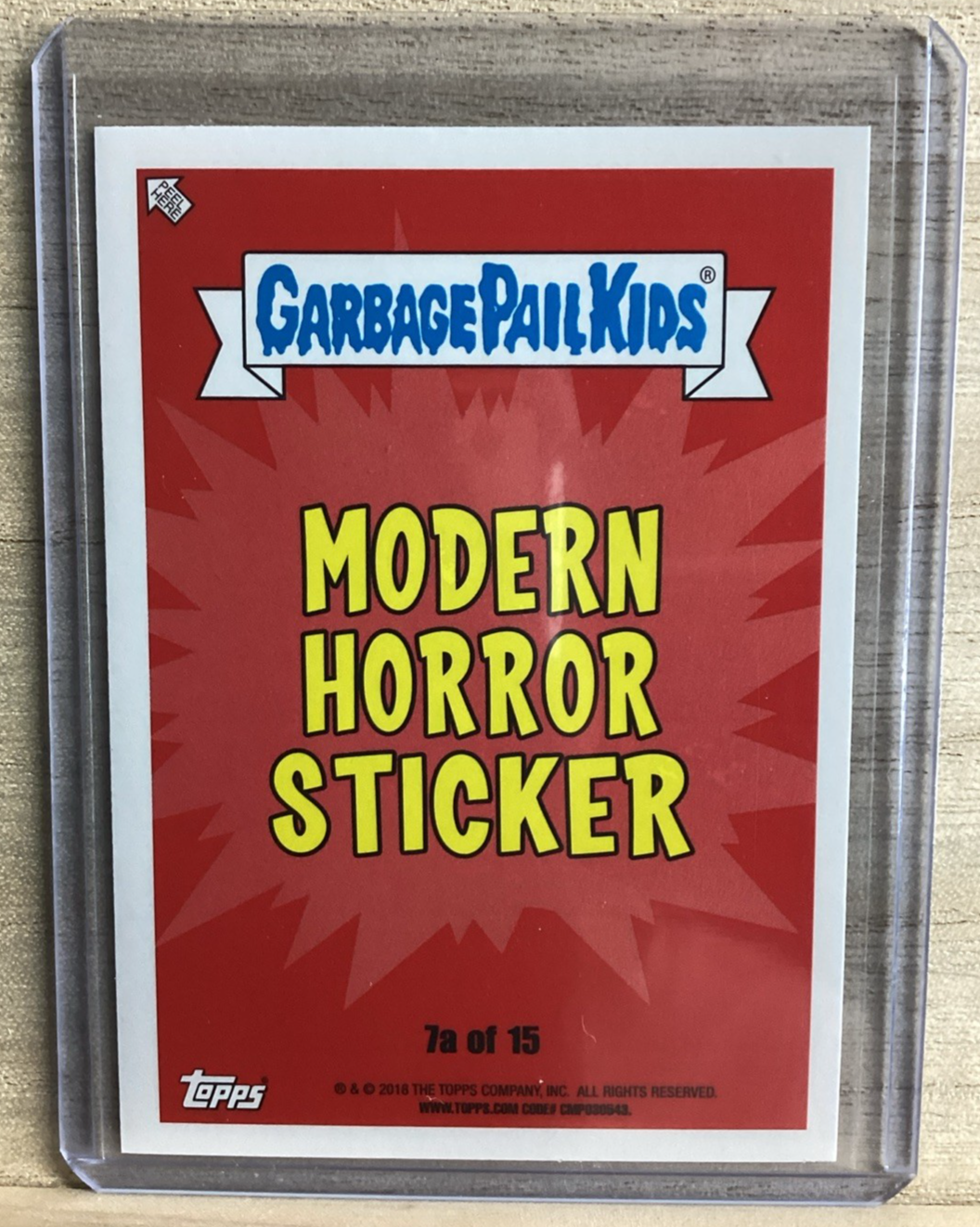 2018 Topps Garbage Pail Kids - Pig Head Ed - Purple
