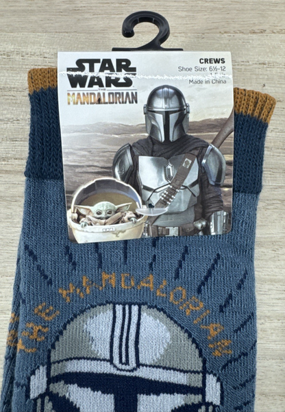 Star Wars The Mandalorian Socks - 1 Pair - Shoe Size 6.5-121