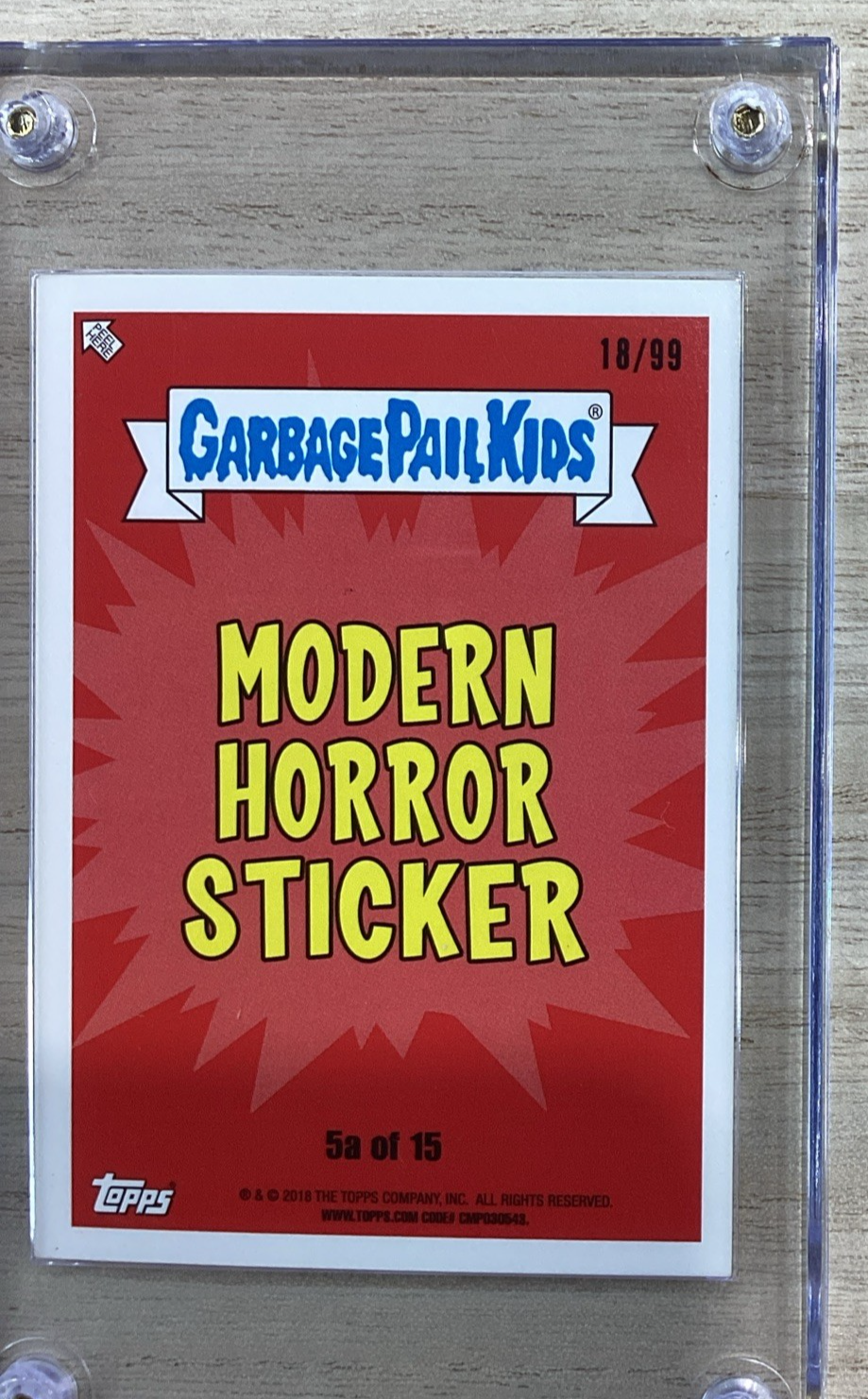 2018 Topps Garbage Pail Kids - Selfie Georgie - Blue 18/99