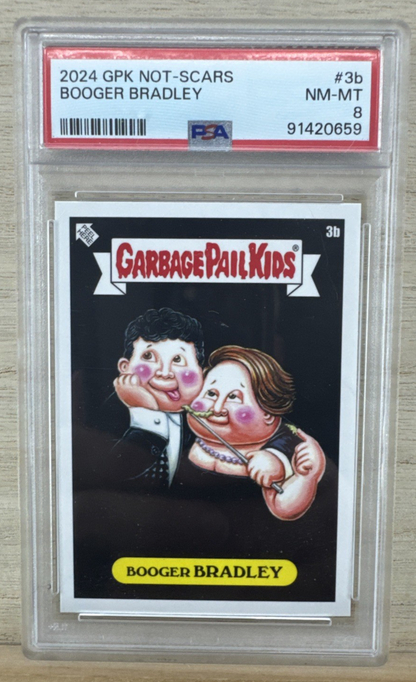 2024 Garbage Pail Kids Not Scars - Booger Bradley #3b - PSA 8