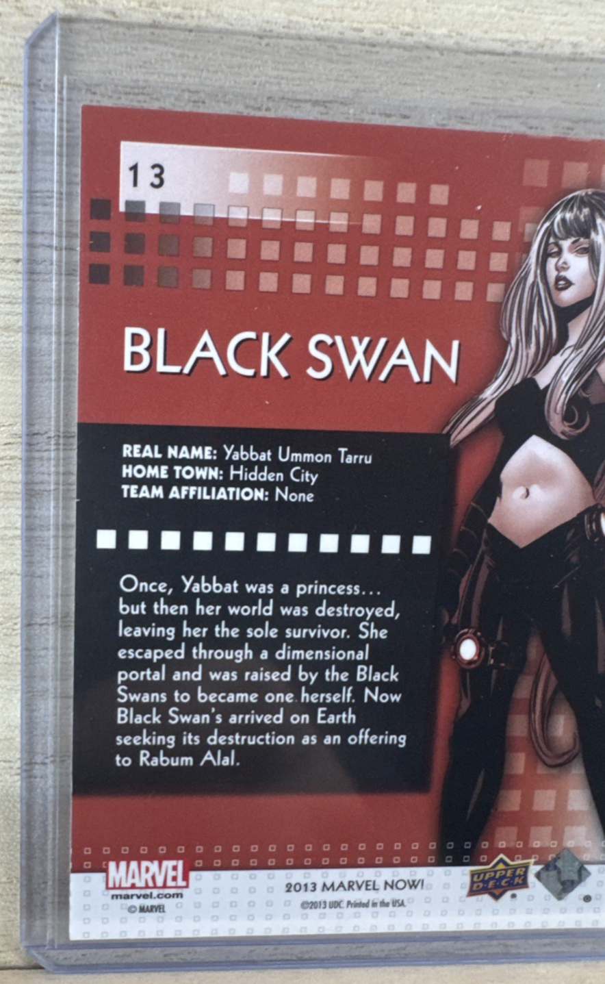2013 Upper Deck Marvel Now SILVER - #13 Black Swan
