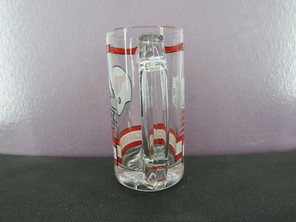 Vintage Arizona Cardinals Beer Mug Stein Tall Glass 1980s NFL