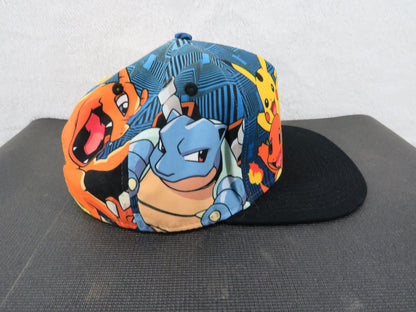 Pokemon Hat - Unisex Snapback - Pikachu Charizard Bulbasaur Squirtle