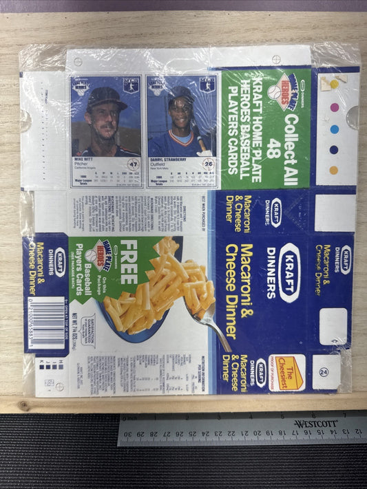 1987 Kraft Home Plate Heroes Never Folded Panel - Robin Yount Darryl Strawberry