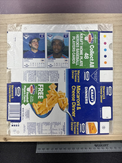 1987 Kraft Home Plate Heroes Never Folded Panel - Pete Incaviglia & Hubie Brooks