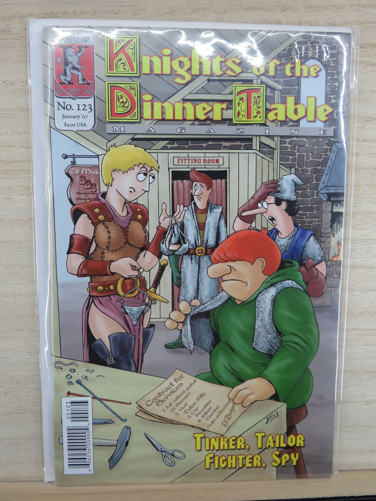Knights of the Dinner Table Magazine #123 January 2007 - Kenzer and Company