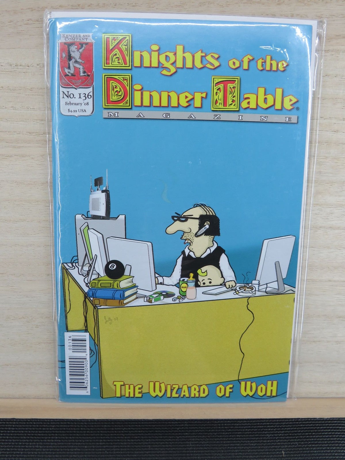 Knights of the Dinner Table Magazine #136 Feb 2008 - Kenzer and Company