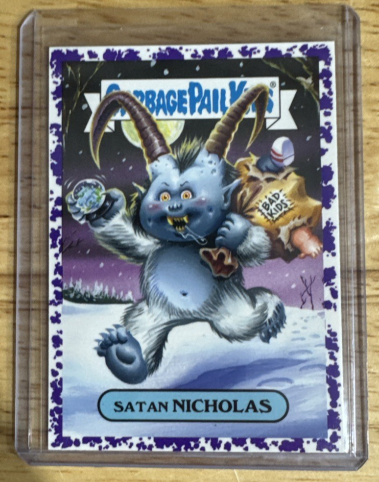 2018 Topps Garbage Pail Kids - Satan Nicholas - Purple