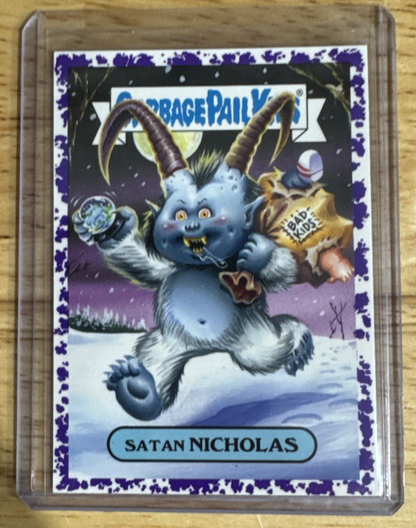 2018 Topps Garbage Pail Kids - Satan Nicholas - Purple