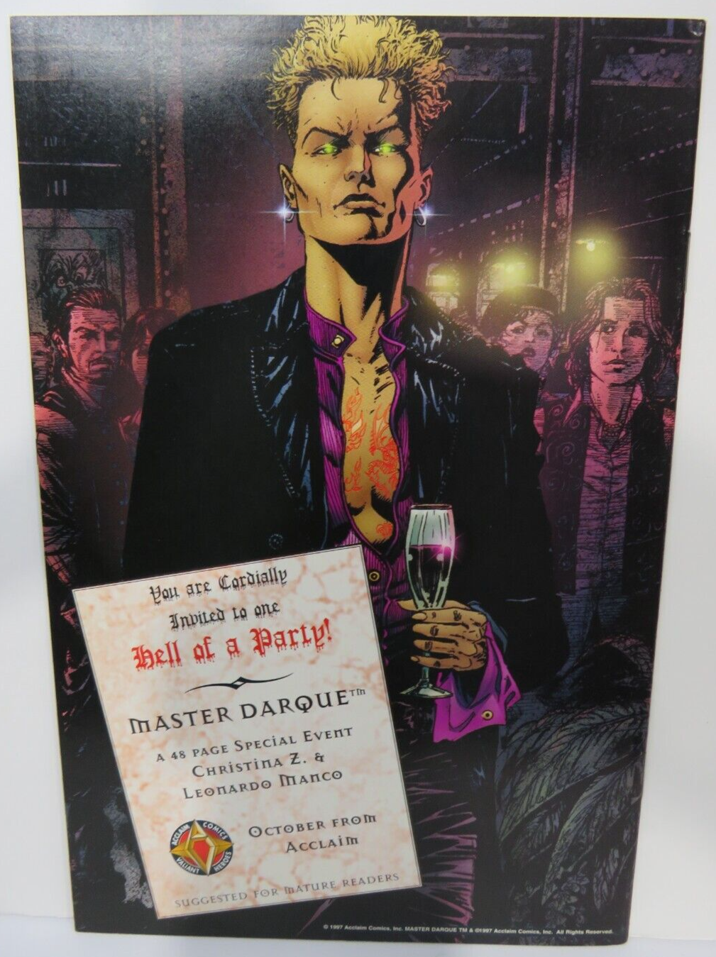 Ninjak #11 Neil Vokes Cover 1998 Acclaim Valiant Comics
