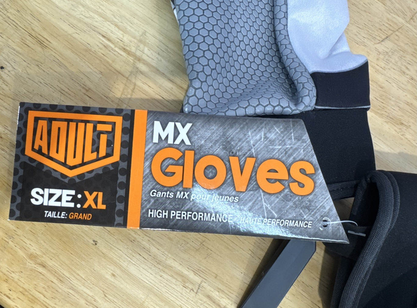 Adult MX off-road, ATV, BMX, Cycling, Riding, Outdoor Gloves - Black/Grey, XL