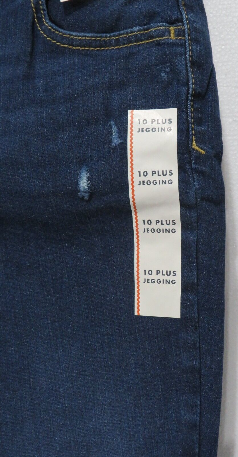 CAT & JACK Girl’s Mid-Rise Pull-On Denim Stretch Jeggings Size 10 Plus