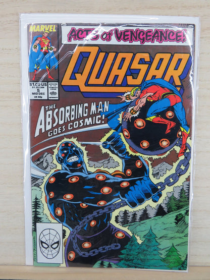 Quasar #5 Mid Dec 1989 Acts of Vengeance - Marvel Comic