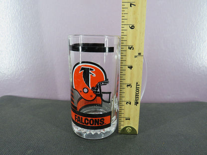 Vintage Atlanta Falcons Beer Mug Stein Tall Glass 1980s NFL
