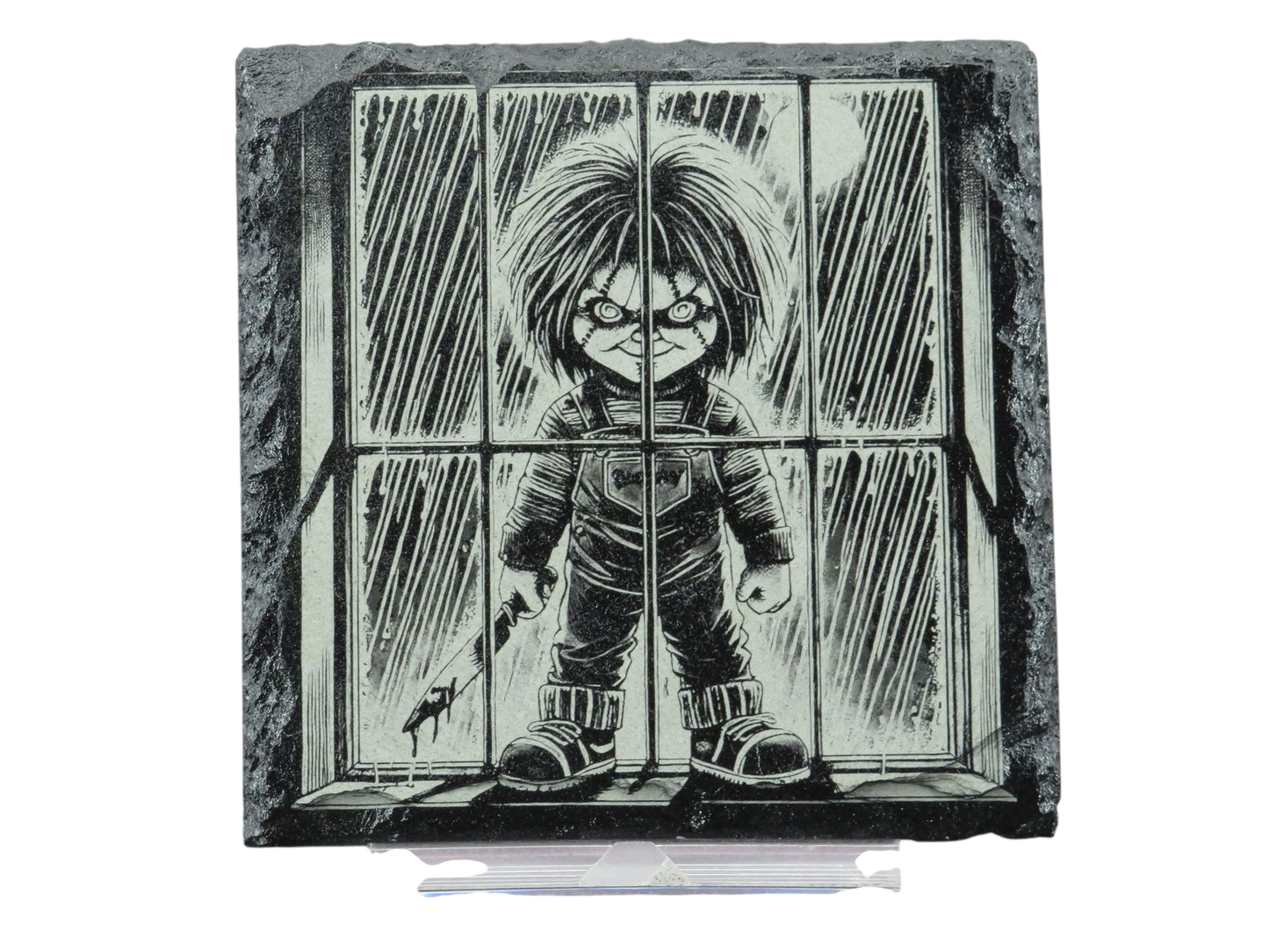 Laser Engraved Slate Coaster - CH2