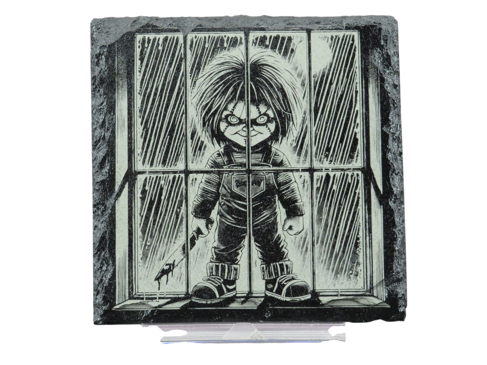 Laser Engraved Slate Coaster - CH2