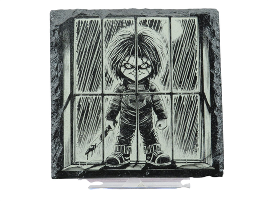 Laser Engraved Slate Coaster - CH2