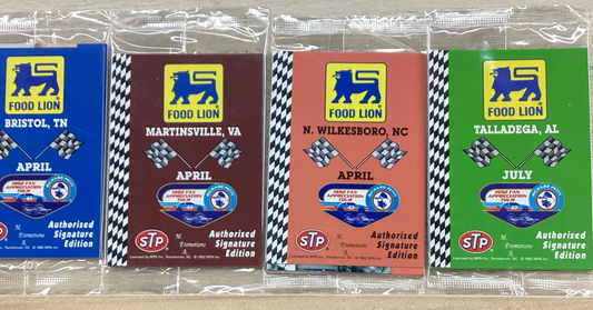 Richard Petty 1992 Fan Appreciation Tour Food Lion Trading Card Packs - Lot of 4