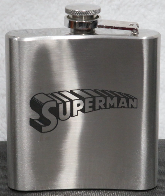 Laser Engraved Stainless Steel Flask - SM2