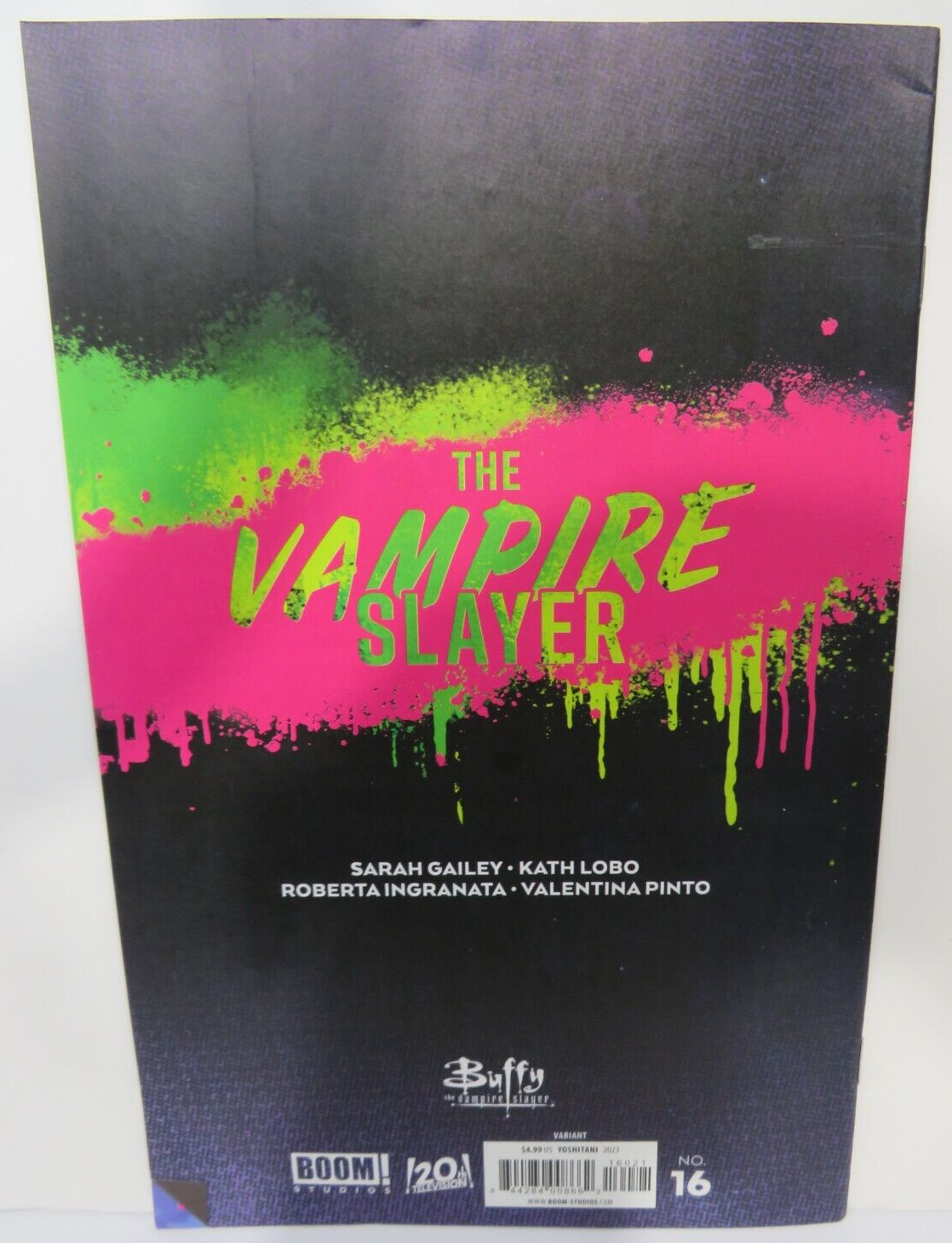 THE VAMPIRE SLAYER (BUFFY) #16 CVR B YOSHITANI BOOM! STUDIOS